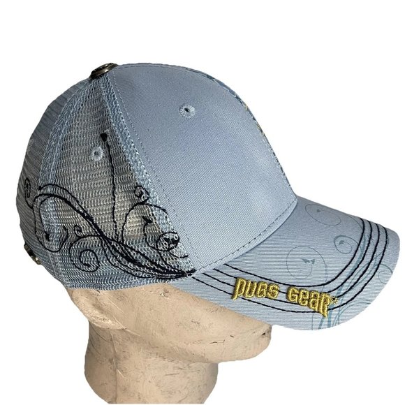 Pugs Gear Women's Light Blue Hat Trucker Baseball Cap One Size Mesh Adjustable - Picture 1 of 12